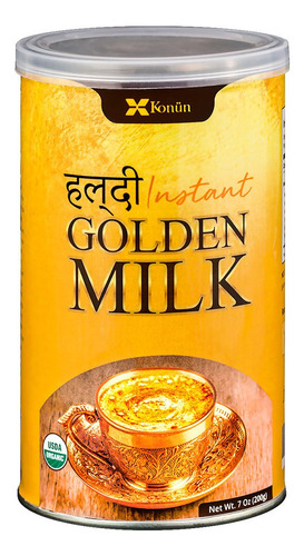 Imagen 1 de 4 de Golden Milk Instant Konun 200 Gr Polvo 100% Orgánic India