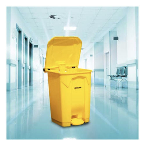 Basurero Plastico Con Pedal 50 Lts Soin