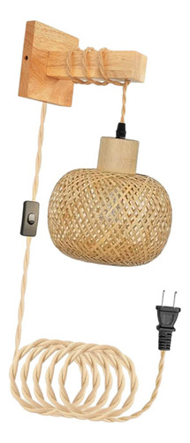 Arandela Plug In Luz Pingente Boho Decoração Do Banheiro