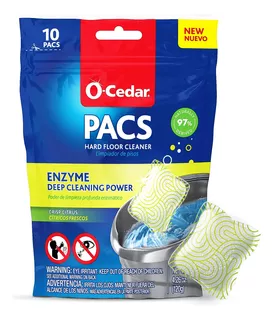 O-cedar Pacs Hard Floor Cleaner, Crisp Citrus Scent 10ct