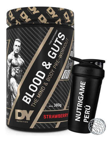 Pre Entreno Doryan Yates Blood & Guts 40serv.  Tienda Fisica