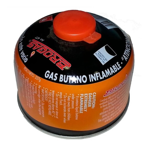 Gas Butano Cartucho A Rosca Brogas Anafe Calentador - 227gr