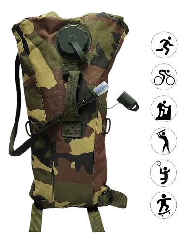 Mochila Camelbak De Hidratación Con Depósito 3l Camo Verde G