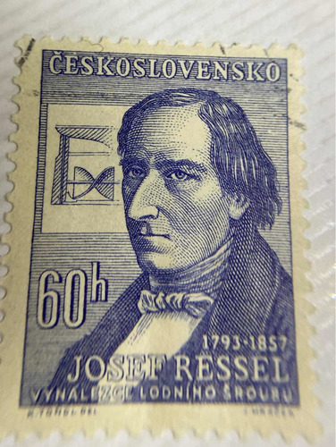 Sello Checoslovaquia J.ressel, Vynálezce Lodního 1969