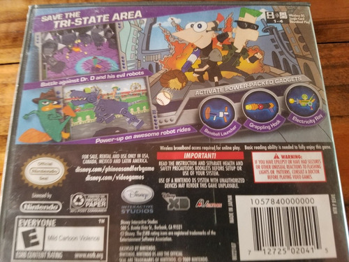 Juego Nintendo Ds Phineas And Ferb Original