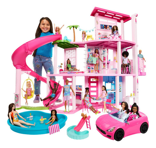 Barbie Casa De Muñecas De Los Sueños Nueva Set De Juego Rosa