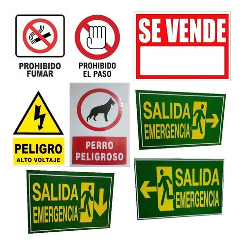 Letrero Cartel Se Vende / Prohibido Fumar / Prohibido El Pas