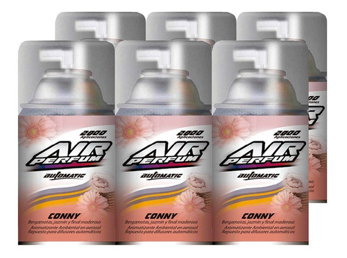 Aromatizante Automático En Aerosol Conny 185grs Pack 6un