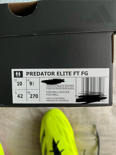Zapatos De Futbol adidas Predator Elite Ft Fg (Usado)