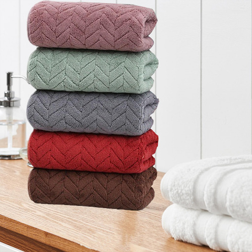 5 Toallas De Baño De Terciopelo Coral, Toalla De Secado