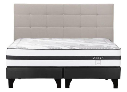 Cama Europea Super King Rosen Driven + Respaldo Issey