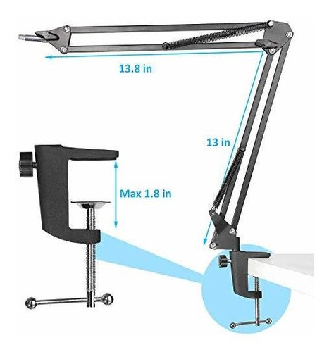 K669 Soporte Para Microfono Cable Fifine 669b Usb Podcast