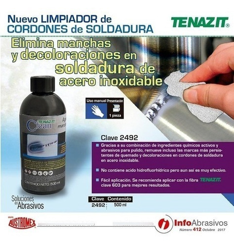 Limpiador Manchas De Soldadura En Inoxidable 2492 Austromex