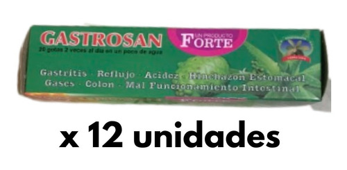 Gastrosan Gotas Gastritis Y Acidez 30ml Pack 12 Unidades