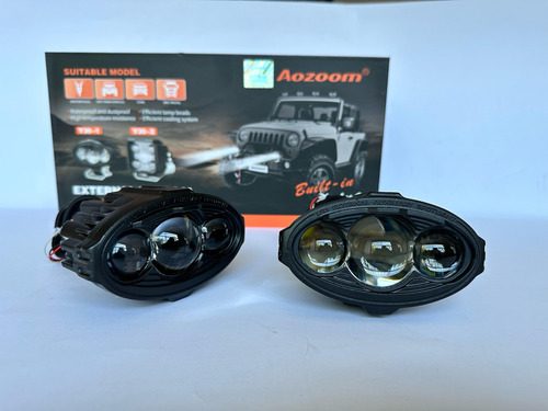 Faros Auxiliares Aozoom Y30-1 Baja Y Alta Azul Claro