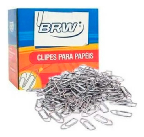 Clips De Papel Galvanizado Nº 2.0 Brw Caixa Com 100un