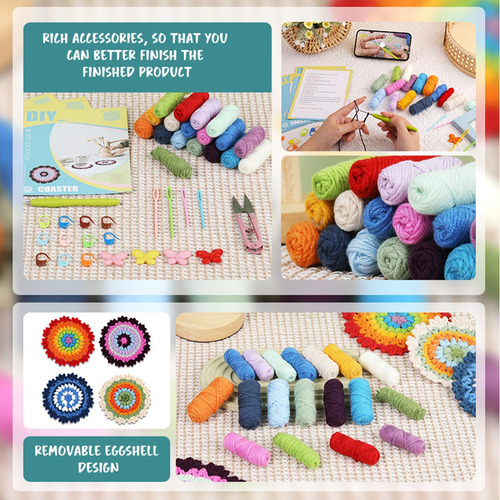 Kit De Fabricación De Posavasos De Ganchillo Kit De Posavaso