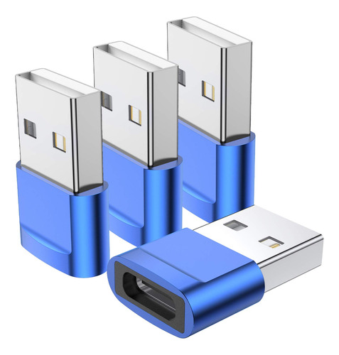 Basesailor - Adaptador Usb C Hembra A Usb Macho (4 Paquetes)