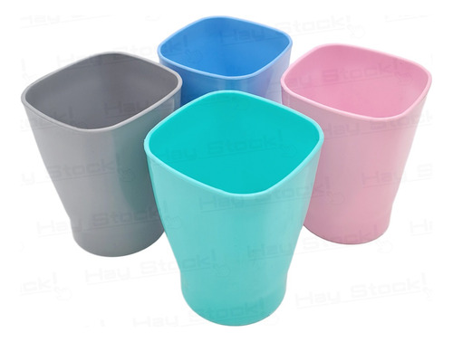 Vaso De Plastico Cuadrado X 75 Unidades / Mayorista