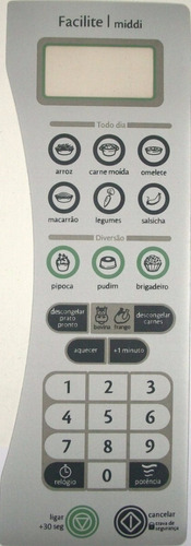 Teclado Membrana Microondas Cons Facilite Middi Cmy30