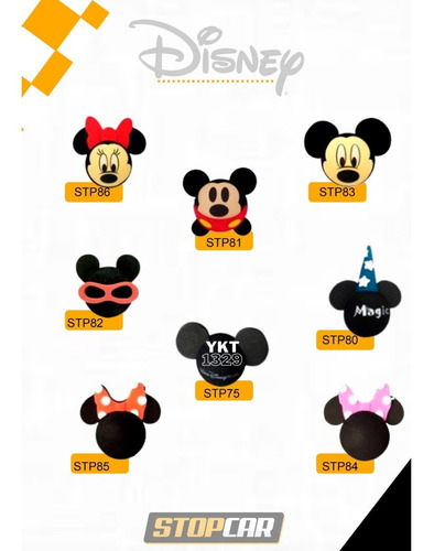 Imagem 5 de 10 de Ponteira Bola Bolinha Enfeite De Antena Mickey Minie 1ºlinha
