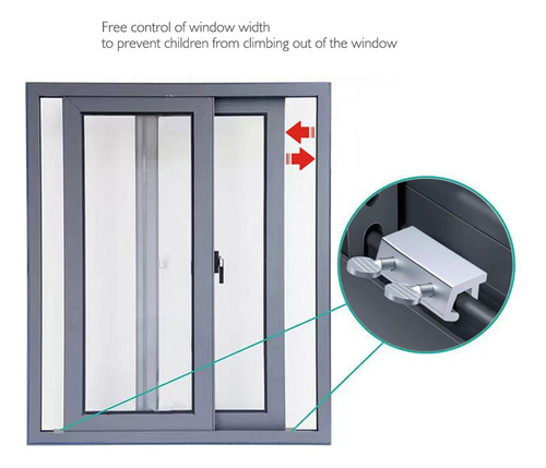 2 Cerradura De Seguridad Para Ventana Corredera De Aluminio,