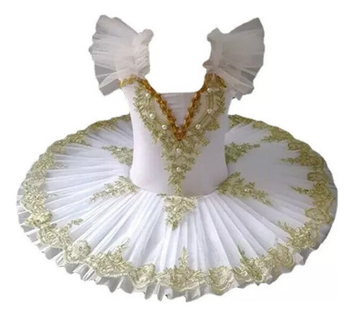 Vestido De Ballet Con Falda Tutú Esponjosa Para Niña