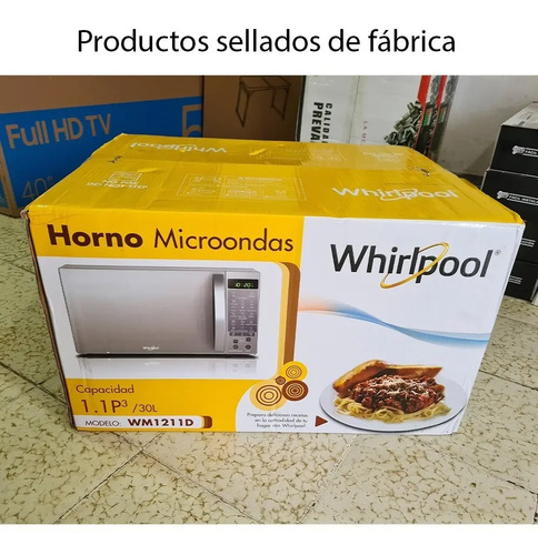 Microondas Whirlpool Wm1211d Silver 30l 120v 900w Potencia | Envío gratis