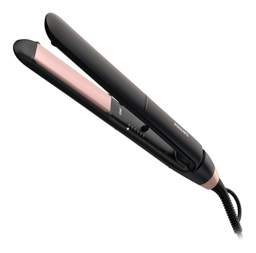 Imagen 2 de 4 de Plancha de cabello Philips StraightCare Essential BHS378 negra 110V/240V