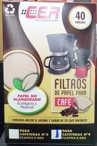Filtros De Cafe Papel N°4 Envio Gratis