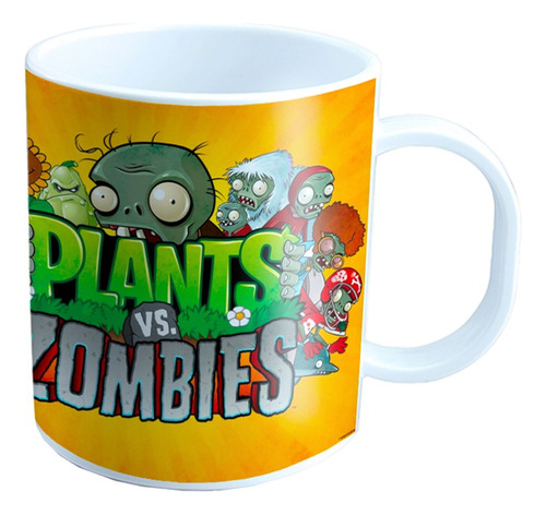 Tazas Plástico Plantas Vs Zombies Calidad !!