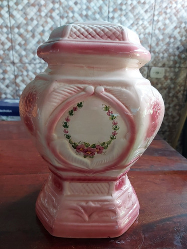 Base De Abajur Antigo, Robusto Em Porcelana, Sem A Cupula (Usado)