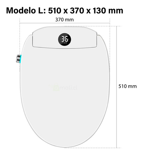 Tapa Asiento Inodoro Eléctrico Wc Baño Inteligente Supreme