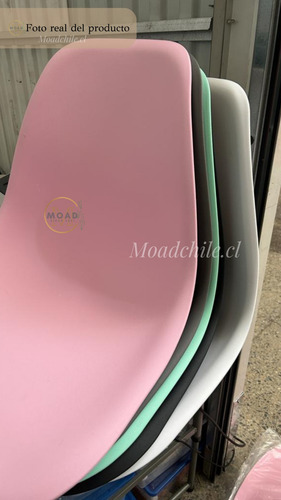 Juego Comedor Mesa Eames Redonda Negra 100cm 4 Sillas Eames