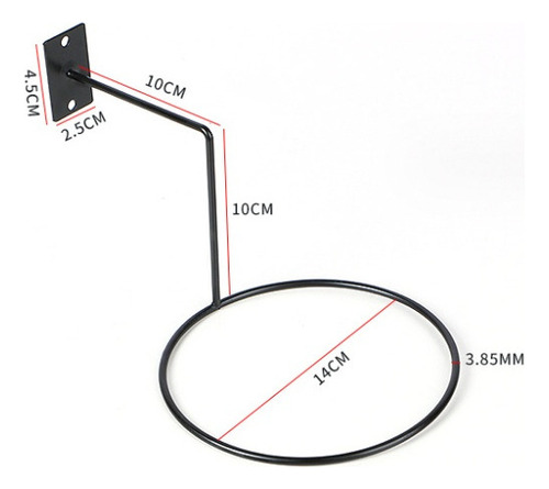 6pcs Soporte De Metal For Casco Soporte De Pared Sombrero