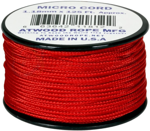 Microcord Red Atwood Rope Usa - Crt Ltda