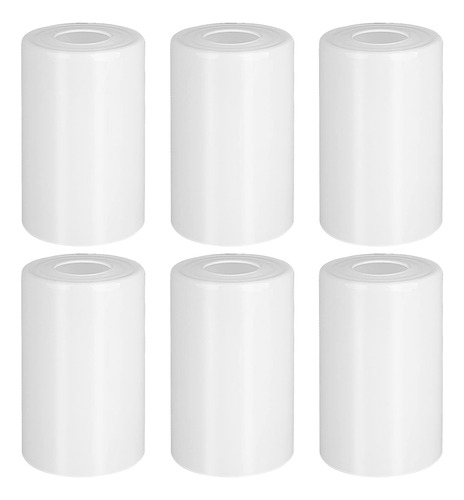 Paquete De 6 Pantallas De Vidrio Esmerilado Blanco De 5.51