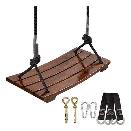 Asiento De Columpio De Madera Pellor, Columpio De Madera