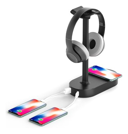 Cozoo Soporte Para Auriculares Con Almohadilla De Carga Inal