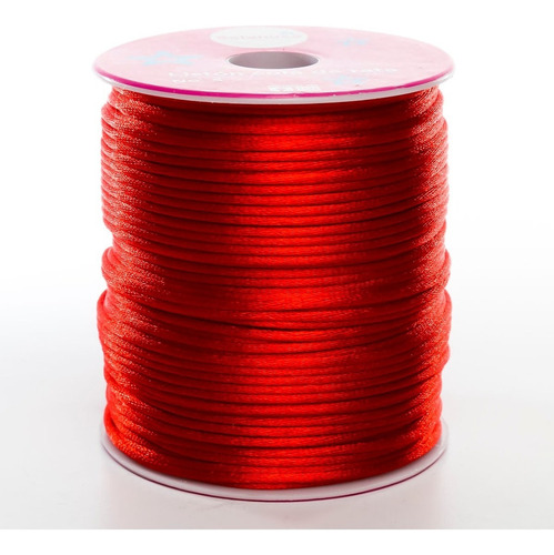 Cola De Rata 2mm Rollo 100 Metros Diferentes Colores 1pz Color Rojo