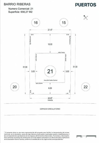Imagen 3 de 8 de Lote De 656 M2 En Venta En El Barrio Riberas!!