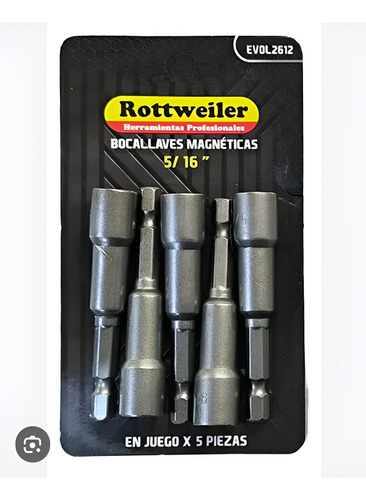 Bocallaves Magneticas 5/16 Rottweiler X 5 Unidades