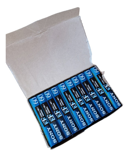 Fita Cassete Sony Ef 60 Caixa 10 Unidades