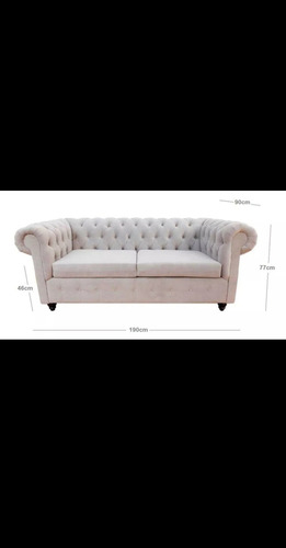 Sofa Chesterfield De 3 Cuerpo