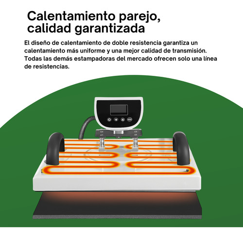 Policart Estampadora Sublimadora 9 en 1 Plancha 38x38 para DTF Remeras Tazas Gorras Platos Buzos Jarros Textiles Bolsas Fundas Para Celulares Profesional