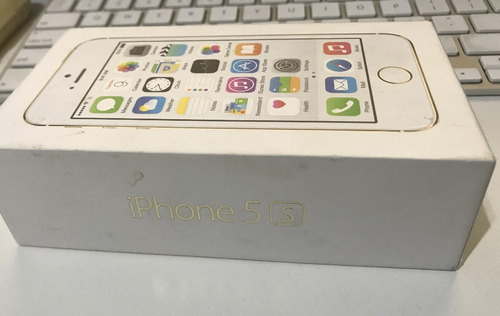 Caixa iPhone 5s Branco Com Documentos E Chavinha Do Chip