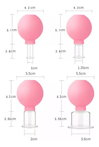 Copas De Masaje Faciales Rosas, De Silicona, Cómodas, Cómoda