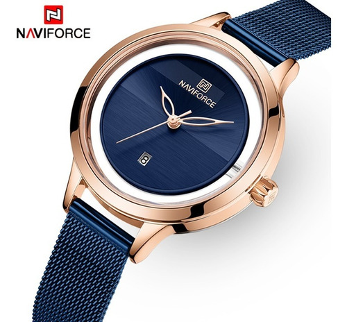 Reloj Original Naviforce En Azul Marino Excelente Calidad!!