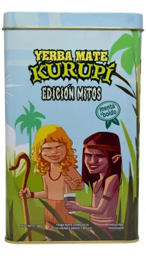 Yerba kurupi Menta y Boldo Edición Mitos - Lata de 500 gr