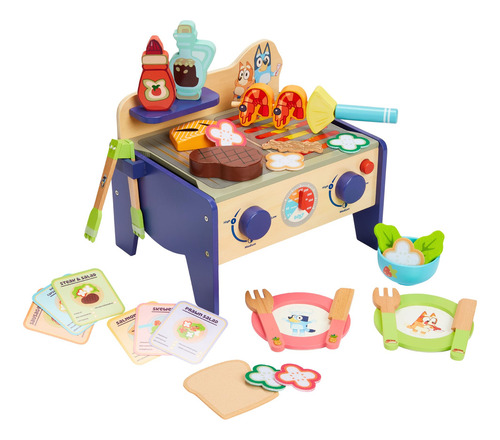 Juego De Barbacoa Y Ensalada Playset Bluey De Madera, 33 Pie